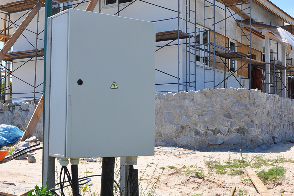 Baustrom bei Elektro-Zschiesche in Königswartha