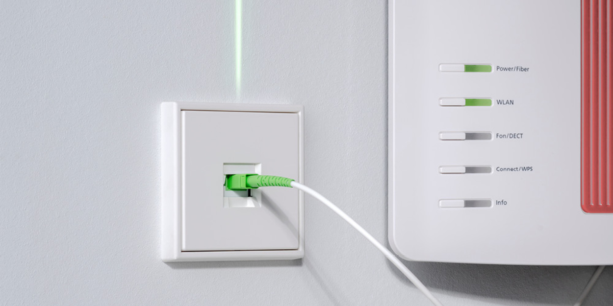 Die neuen Glasfaser-Anschlussdosen bei Elektro-Zschiesche in Königswartha